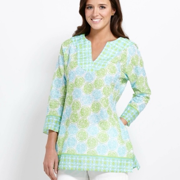 VINEYARD VINES Lemons and Limes Tunic Top - Picture 2 of 12